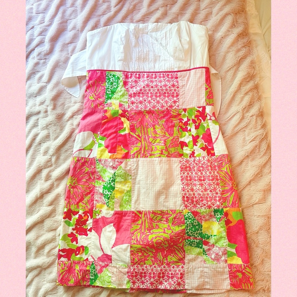 Lilly Pulitzer, Strapless Dress, Size 0